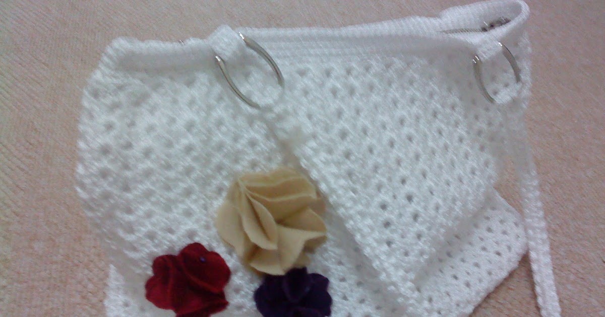 HANIMEFENDİ ÖRGÜ ÇANTA, TIĞ İŞİ ÇANTA, MAKRAME İPİYLE