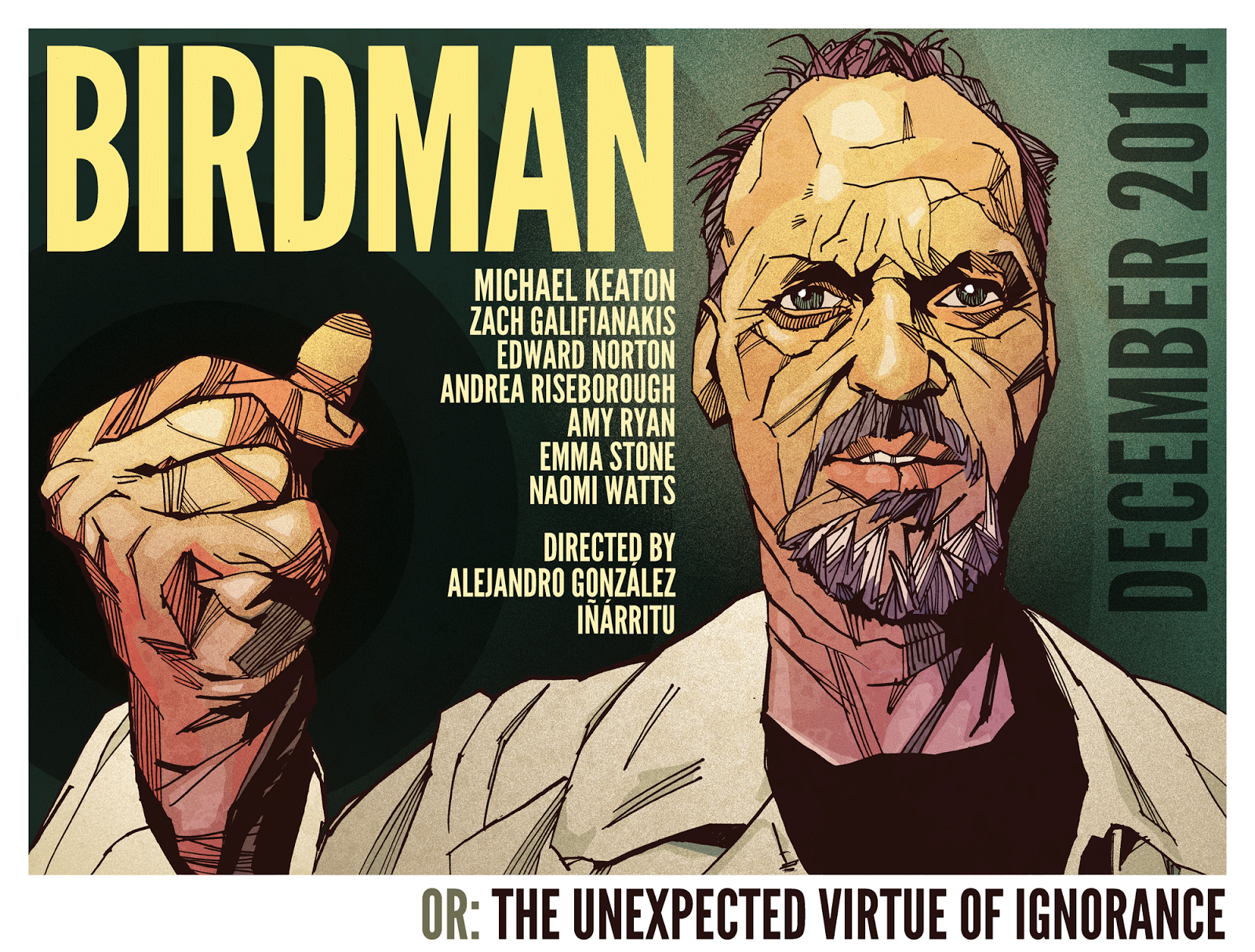 Michael Keaton Birdman Film Poster