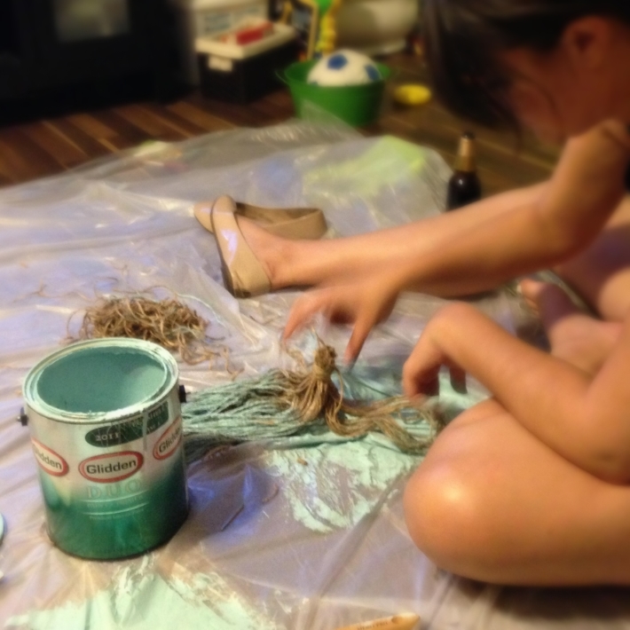 Home Away From Home DIY Painted Twine Garland