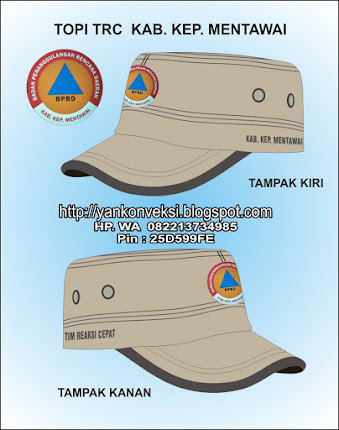 TOPI KOMANDO TOPI LAPANGAN PESANAN TIM REAKSI CEPAT KAB. KEP. MENTAWAI