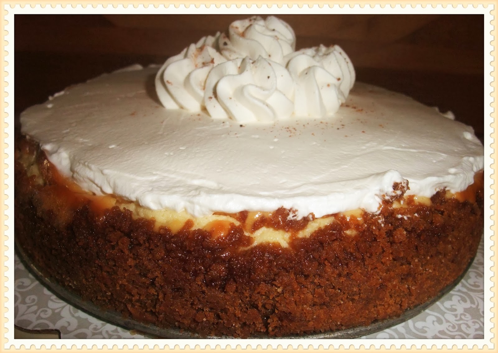 Rosie's Country Baking Eggnog Cheesecake