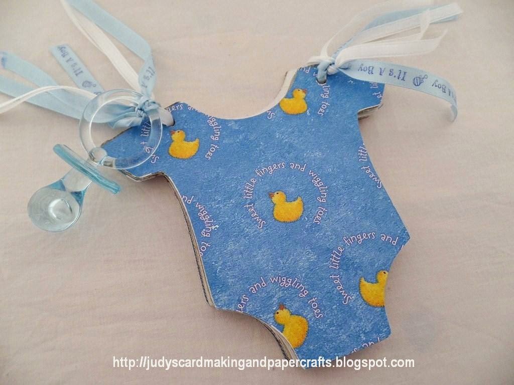 Judy's Handmade Creations Baby Boy Onesie Mini Album!