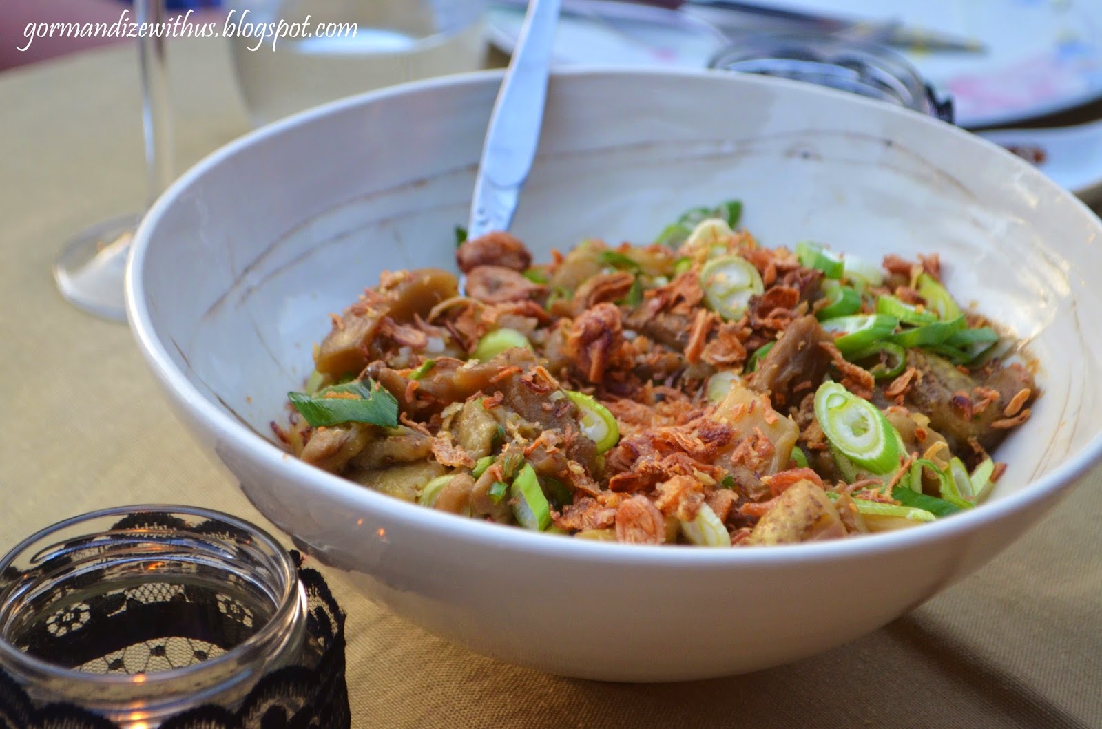 Gormandize Burmese Eggplant Salad (Khayan Dhi Pope Thoke)