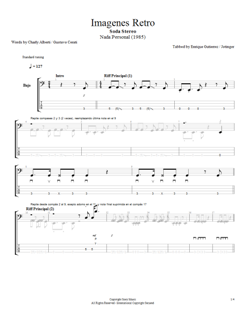 Imagenes Retro Tablatura | as 237 lo escuch 233 quot im 225 genes retro quot de soda stereo partitura Imagenes Retro Tablatura | as 237 lo escuch 233 quot im 225 genes retro quot de soda stereo partitura