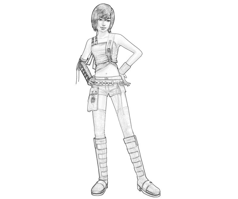 Yuffie Yuffie Look Coloring Pages yuffie-yuffie-look-coloring-pages