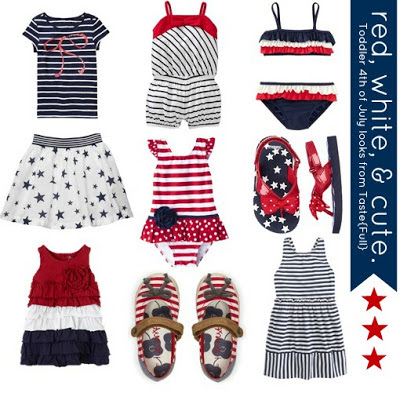 red, white, and blue for girls