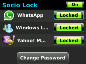 Socio Lock for Blackberry