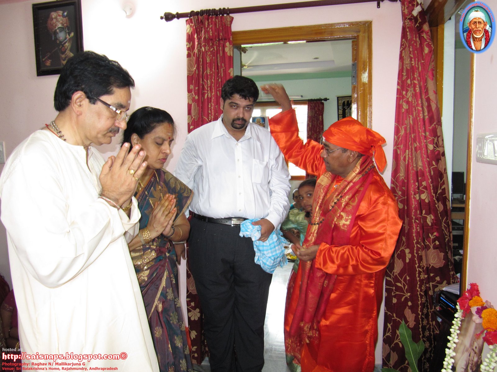 Sai Wallpaper Sri Sai Baba's Nakshatra Malika Puja at Sai Devotee Sri