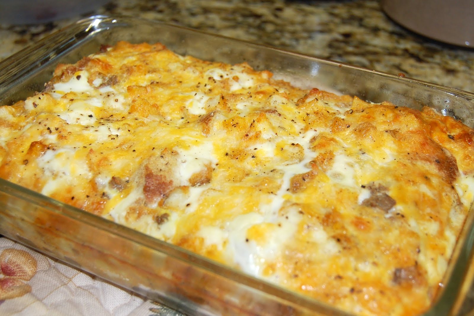 ham egg cheese hashbrown breakfast casserole