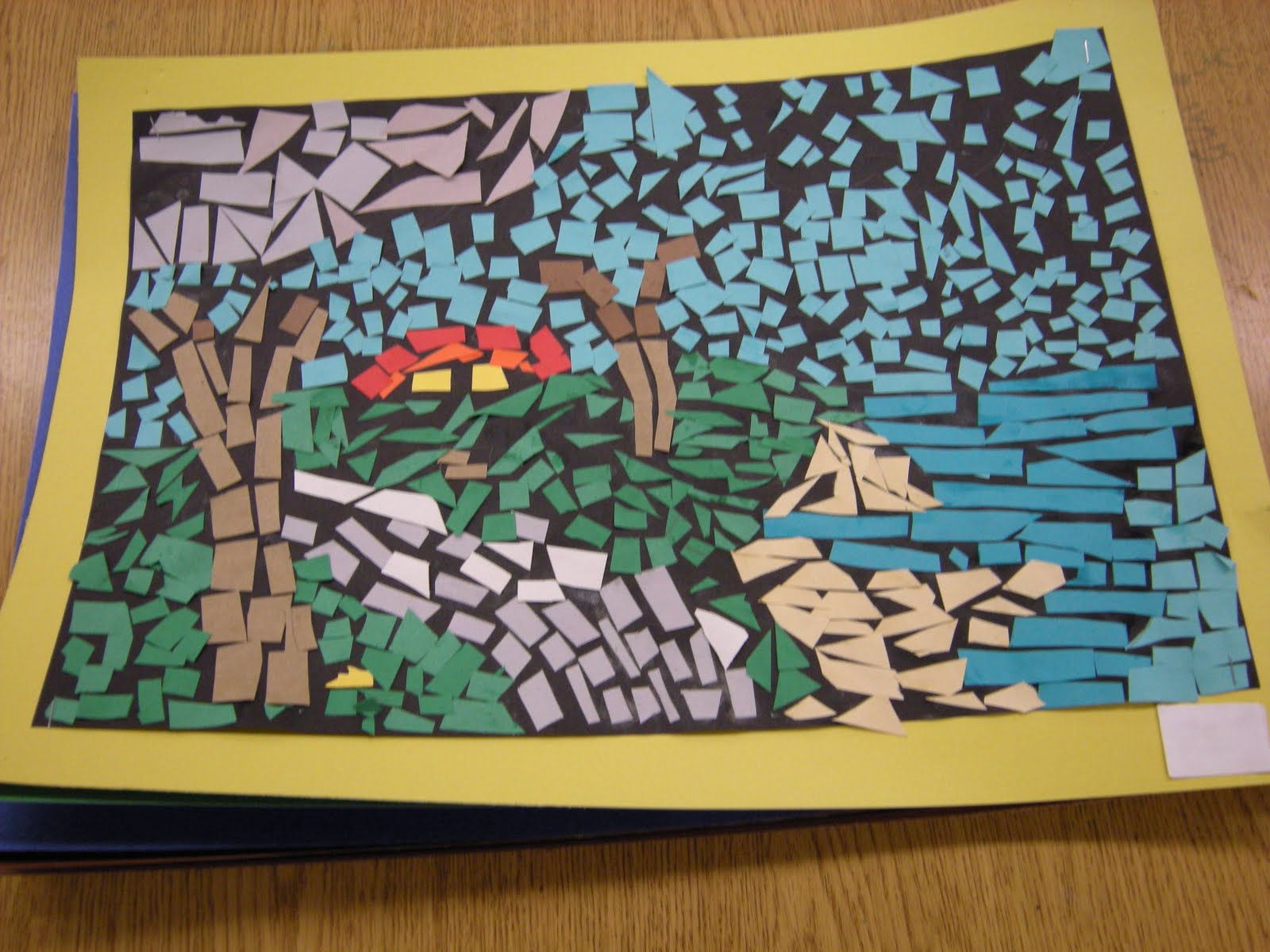 Mrs. Pierce's Polka Dot Spot Paper Mosaics