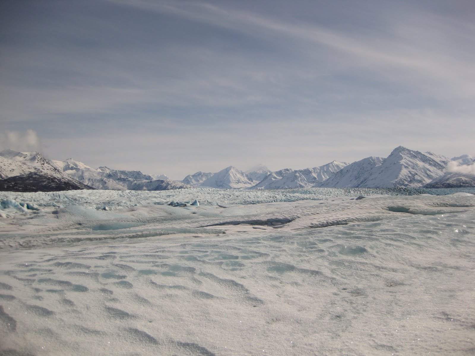 Kristin is Amazing Biking the Knik Glacier