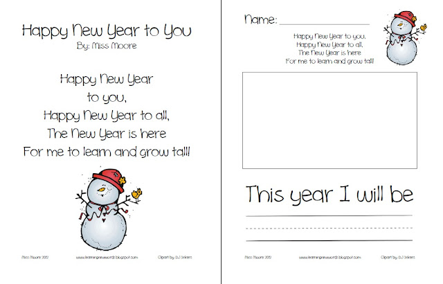 new year kindergarten poem learning new words in esl kindergarten happy new years new year kindergarten poem learning new words in esl kindergarten happy new years
