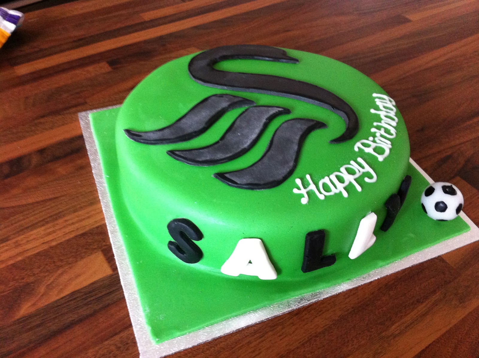 Caked in Icing Swansea City FC Cake
