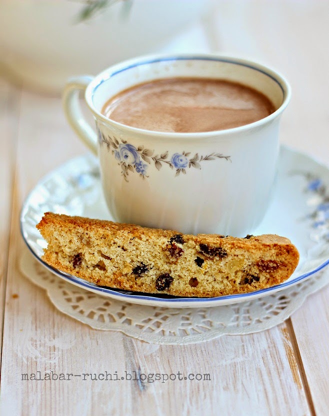 RUCHI Lemon and dry fruit biscotti