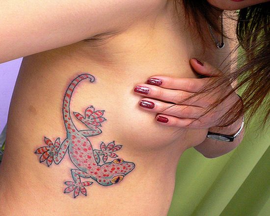 It was not easy to find the tattoo under the breast for me because ordinary