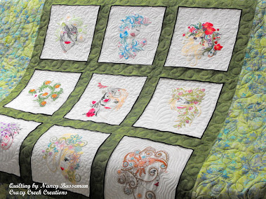 Custom quilting - more photos in the March 2013 Archives