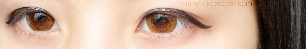 {Review} Bunny Color Brown Circle Lenses from Klenspop - Left 1 The Bunny Color Brown circle lenses from Klenspop give a cute, ulzzang-like effect.