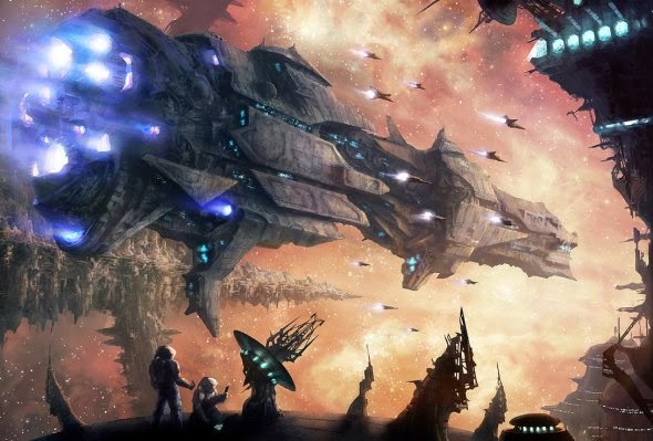 Fantasia e ficção científica nas ilustrações de David Demaret David Demaret moonxels deviantart ilustrações fantasia ficção científica