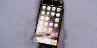 iphone 6 buried in snow