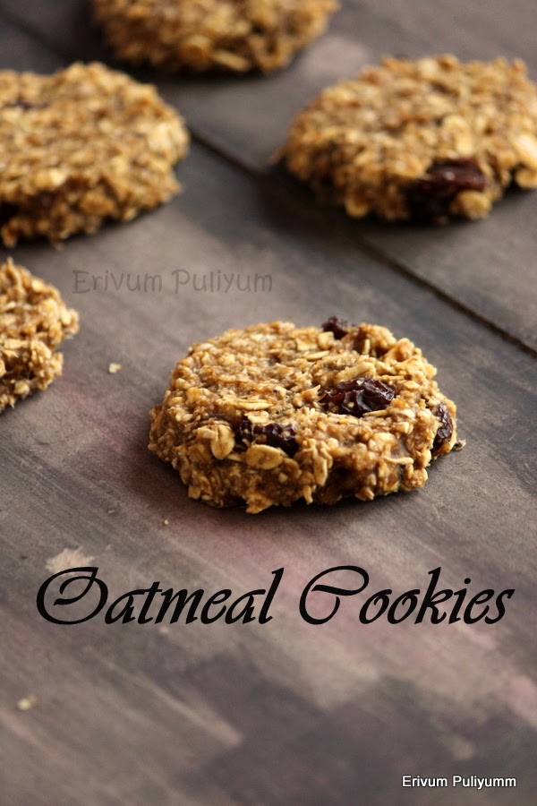 oatmeal cookies (no sugar & butter) | chewy cookies
