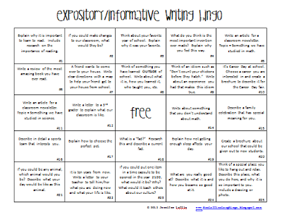 Five paragraph essay bingo picture