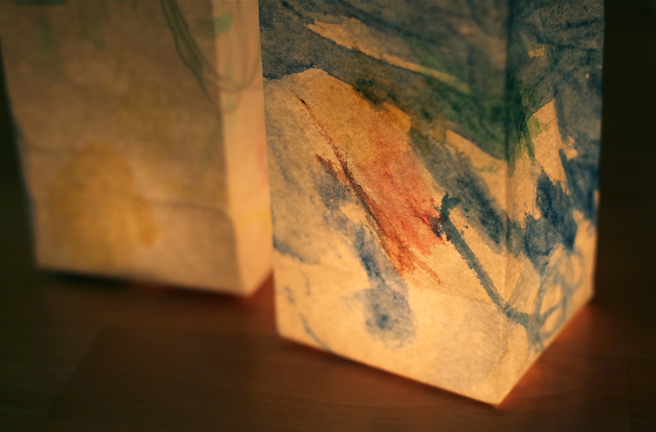 Mum in the making Weekend Wanderings Easy paper bag lanterns