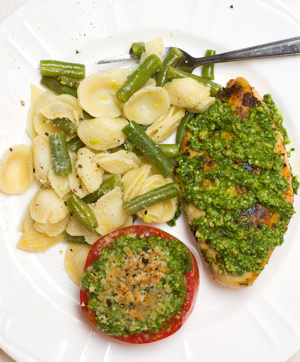 Sugar & Spice by Celeste Chicken with Spinach Pesto