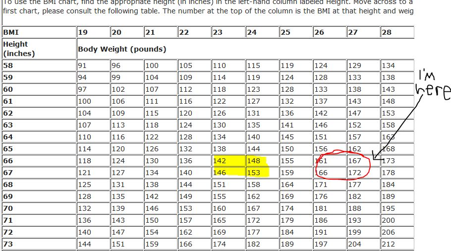 Bmi Chart For Cabin Crew