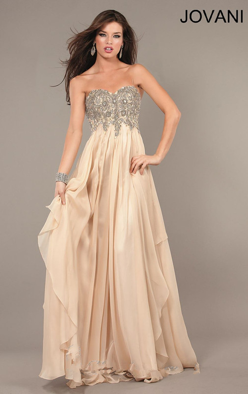 Raining Blossoms Prom Dresses Dresses with Beaded Bodice from Prom