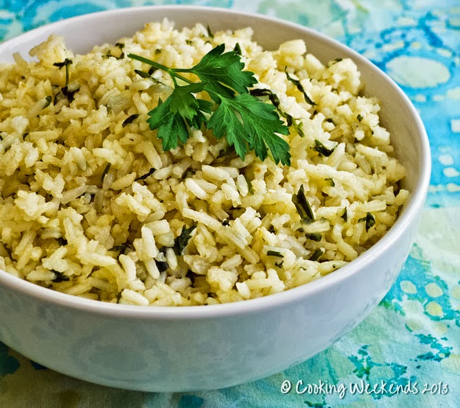 Cooking Weekends Rice With Parsley