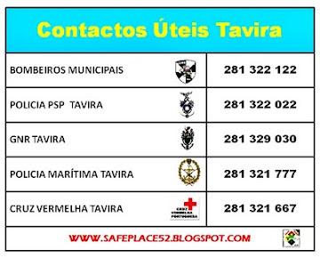 CONTACTOS ÚTEIS TAVIRA