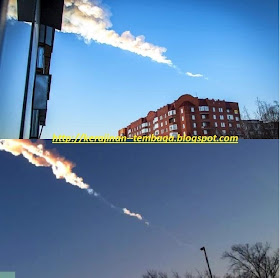 Gambar Meteor Besar di Rusia