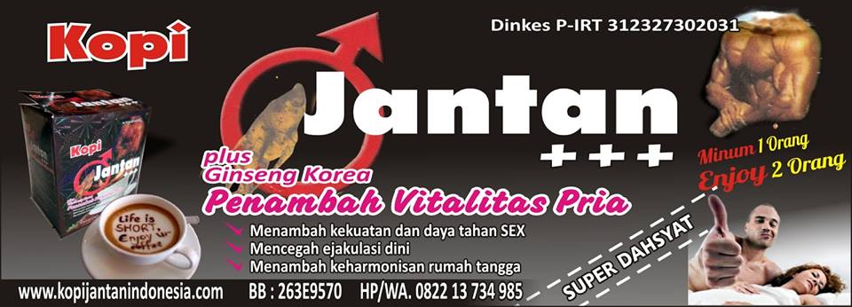 KOPI JANTAN MINUM 1 ORANG ENJOE 2 ORANG CP 081365400225