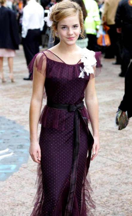 Emma Watson Emma Watson In Purple Dress