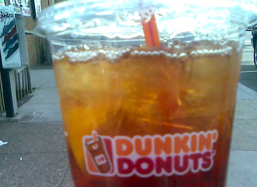 1234Eat! My Free Medium (24 oz) Iced Tea From Dunkin' Donuts