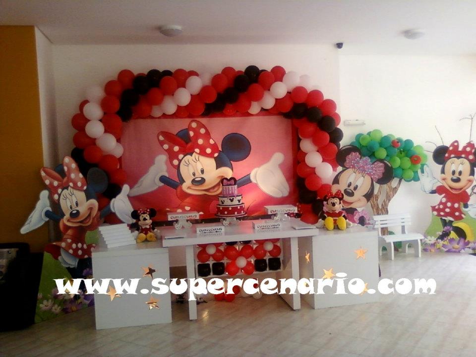 SUPER CENÁRIO Decoração Clean Minnie Vermelha SUPER CENÁRIO Decoração Clean Minnie Vermelha
