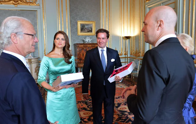 Princess Madeleine and Mr Christopher O'Neill in the Royal Chapel