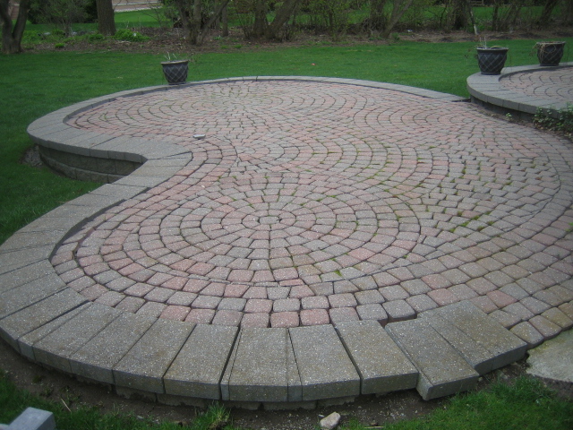 patio paver brick pavers raised elevated backyard brickdoctorbill patios down diy stones ground concrete