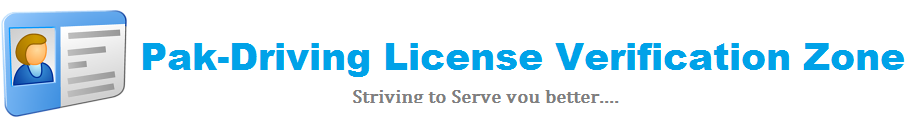 Pak-Driving License Verification Zone