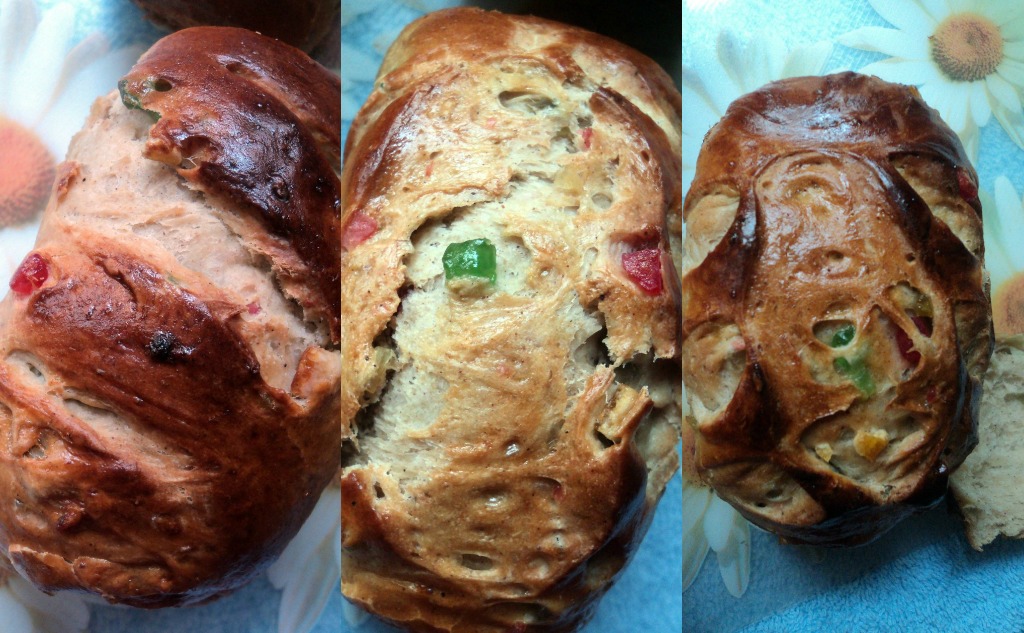 Pan de frutas confitadas Olor a hierbabuena