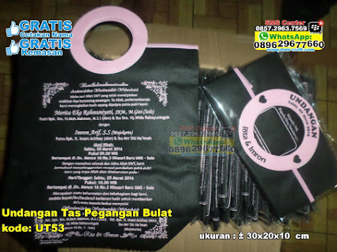 Undangan Tas Pegangan Bulat unik