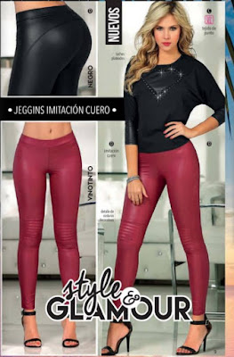 Jeggins imitacion cuero, moda 2015 Jeggins imitacion cuero 2015