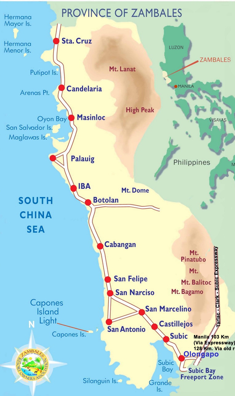 zambales map