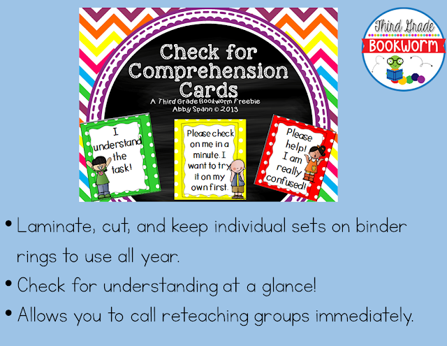 https://www.teacherspayteachers.com/Product/Check-for-Comprehension-Cards-FREEBIE-1069028