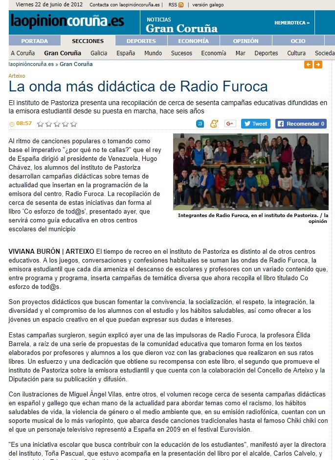 Na prensa