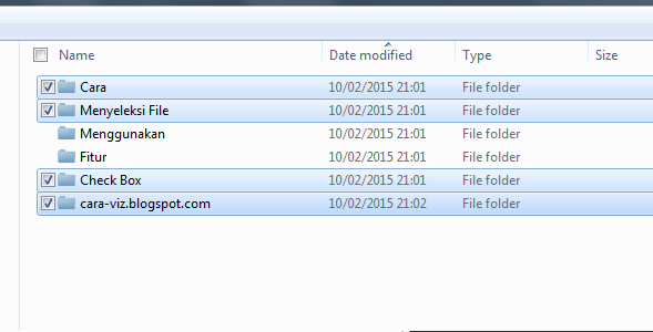 Cara Menyeleksi File Menggunakan Fitur Check Box Pada Windows Cara Menyeleksi File Menggunakan Fitur Check Box Pada Windows