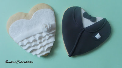 Galletas boda fondant Galletas boda fondant