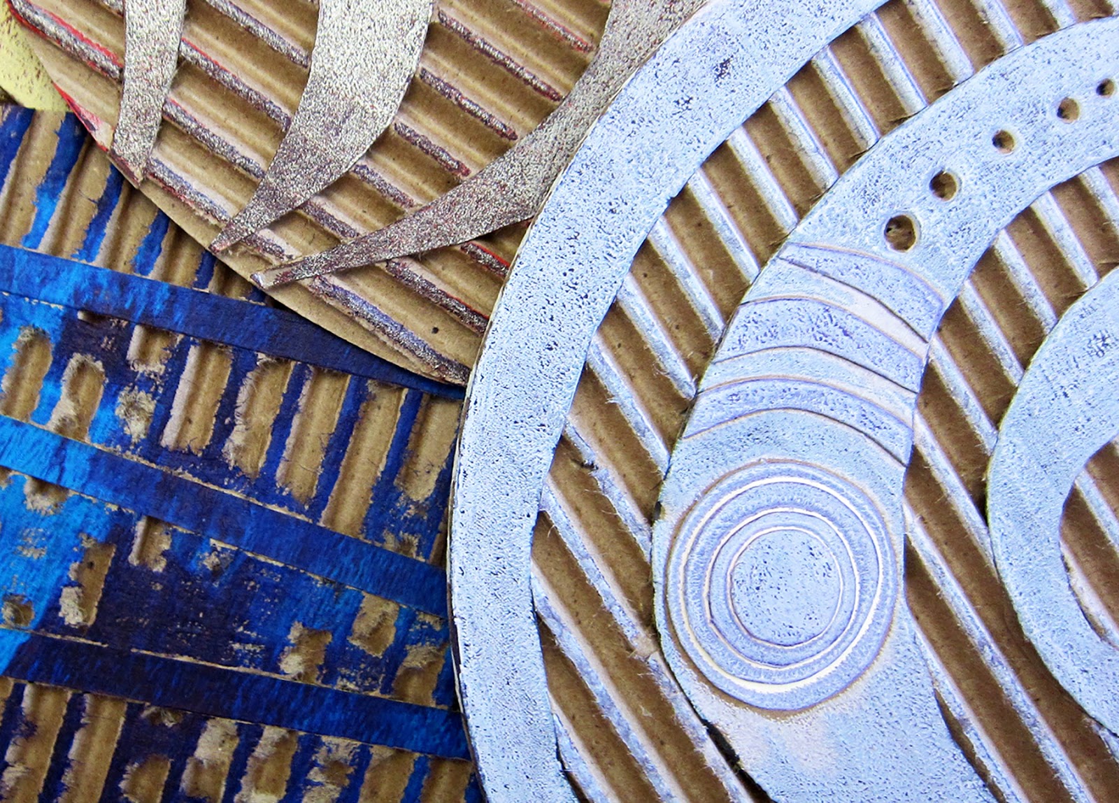 Printing with Gelli Arts® Gelli® Printing with DIY Cardboard Texture