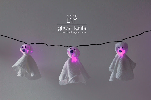 spooky ghost lights #DIY #Halloween | crab+fish