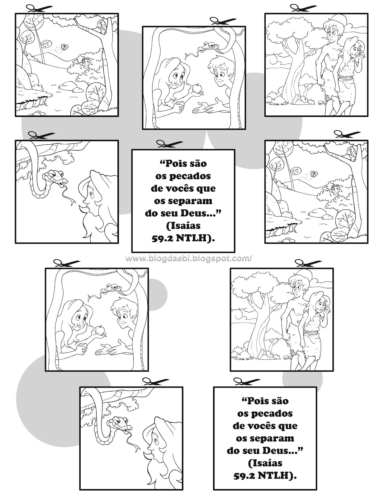 Cultinho Infantil da Tia Lelê EXERCÍCIOS TEMA ADÃO E EVA